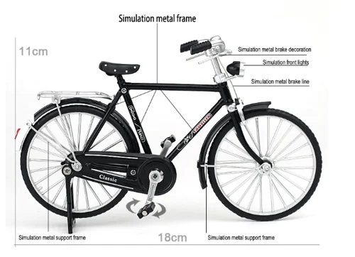 DIY Fahrradmodell | Selbstbau | Maßstab 1:10 | Hobby | Geschenk | Retro-Luzern Mode