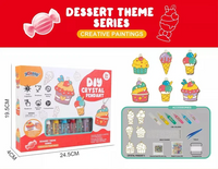 Schlüsselanhänger-Malset | Kreativ Funkelnd Vielseitig Malen-Desserts-Luzern Mode