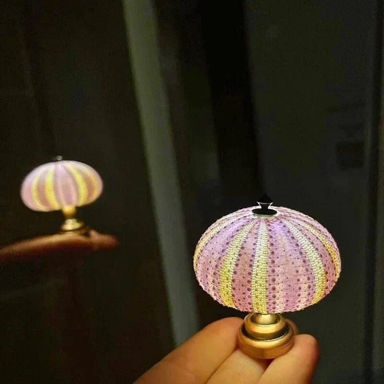 Nachtlampe | Selbermachen | Seeigel | Knopfzellenbatterie | Druckknopf-Luzern Mode