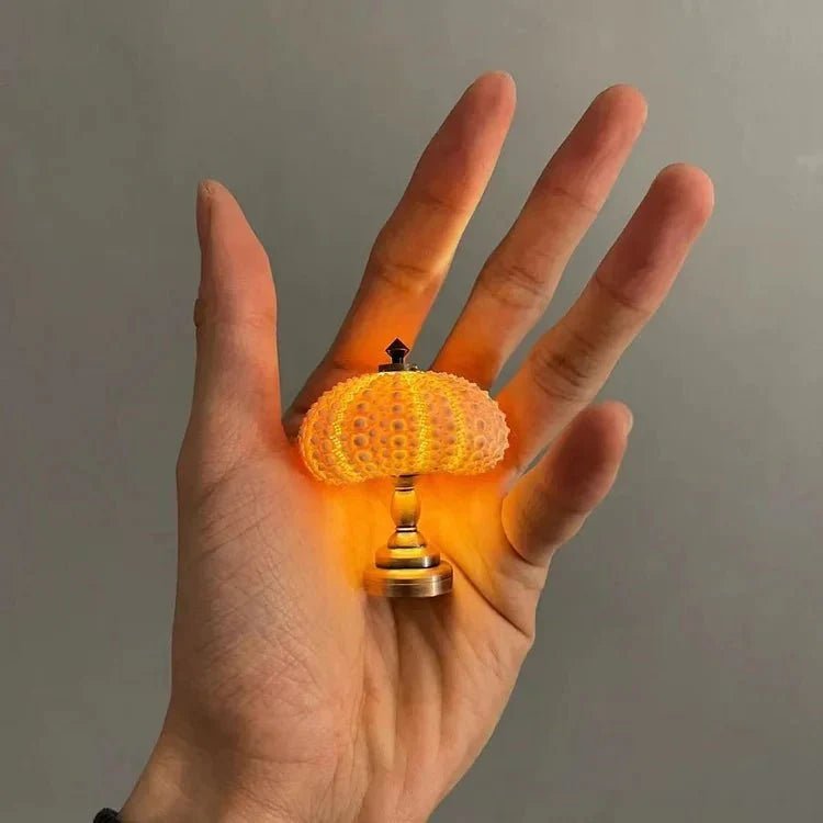 Nachtlampe | Selbermachen | Seeigel | Knopfzellenbatterie | Druckknopf-Luzern Mode