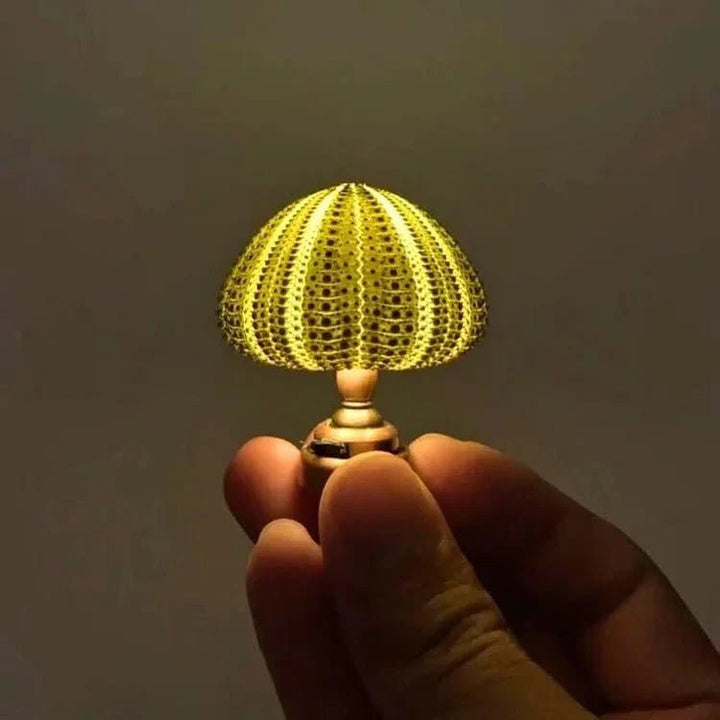 Nachtlampe | Selbermachen | Seeigel | Knopfzellenbatterie | Druckknopf-Luzern Mode