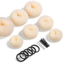 Haar-Donut für voluminöse Dutt-Frisuren - Styling-Tool-Beige-Luzern Mode