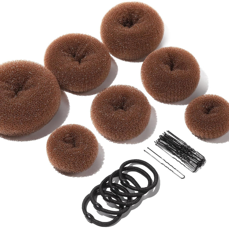 Haar-Donut für voluminöse Dutt-Frisuren - Styling-Tool-Braun-Luzern Mode
