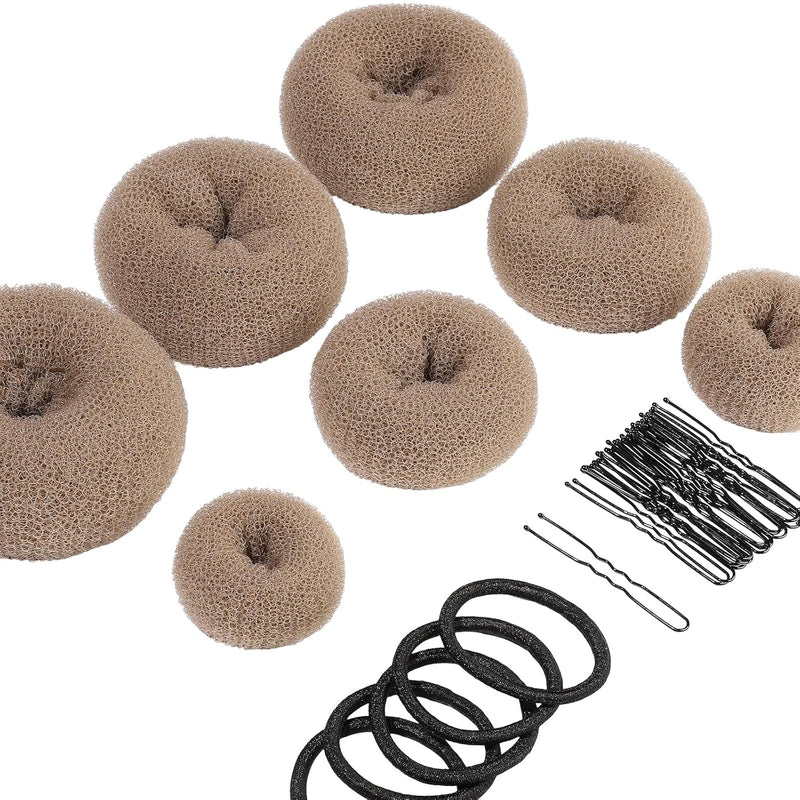 Haar-Donut für voluminöse Dutt-Frisuren - Styling-Tool-Khaki-Luzern Mode