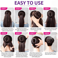 Haar-Donut für voluminöse Dutt-Frisuren - Styling-Tool-Luzern Mode