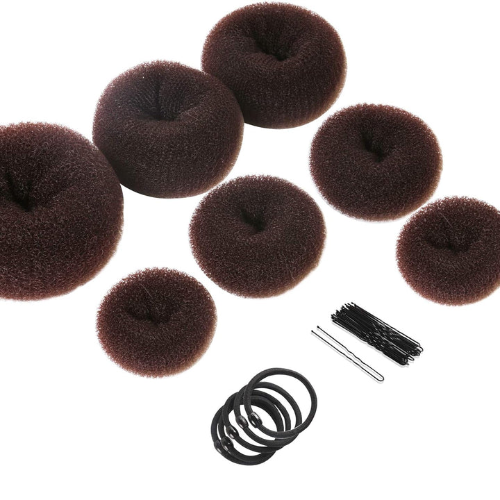 Haar-Donut für voluminöse Dutt-Frisuren - Styling-Tool-Schokolade-Luzern Mode