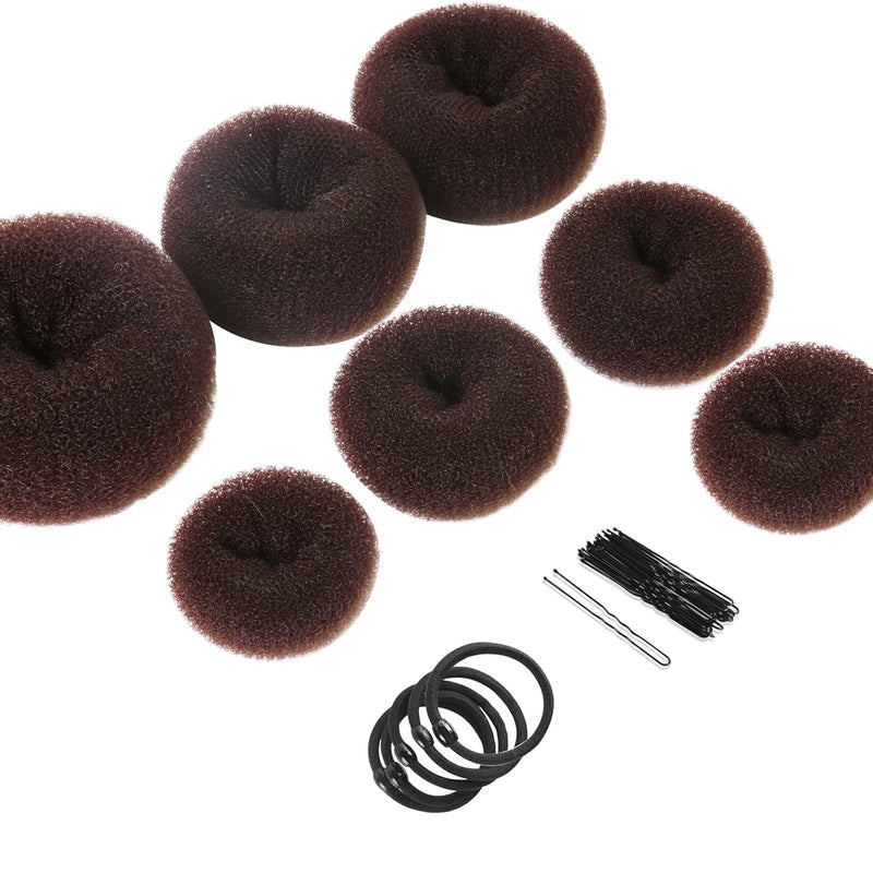 Haar-Donut für voluminöse Dutt-Frisuren - Styling-Tool-Schokolade-Luzern Mode