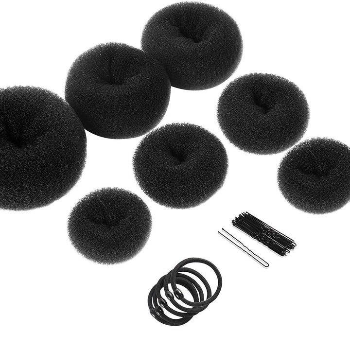Haar-Donut für voluminöse Dutt-Frisuren - Styling-Tool-Schwarz-Luzern Mode