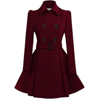 Damen Trenchcoat mit Gürtel und Knöpfen - Eleganter Look-Luzern Mode