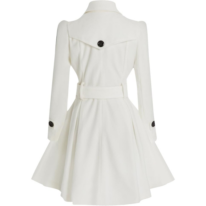 Damen Trenchcoat mit Gürtel und Knöpfen - Eleganter Look-Luzern Mode