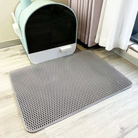 Katzenkloauflage | Doppelt beschichtet | Hygienisch | Wasserabweisend | Sicher-Grau-30*30cm-Luzern Mode