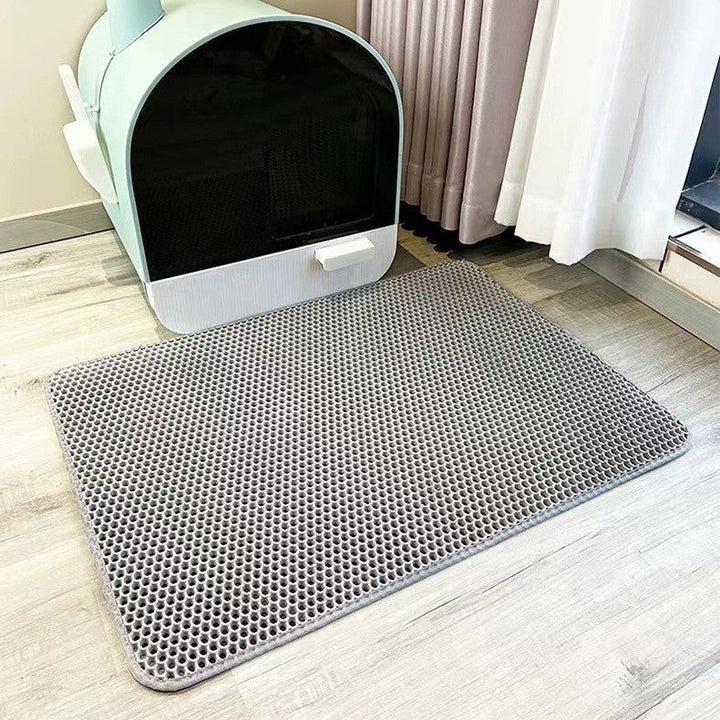 Katzenkloauflage | Doppelt beschichtet | Hygienisch | Wasserabweisend | Sicher-Grau-30*30cm-Luzern Mode