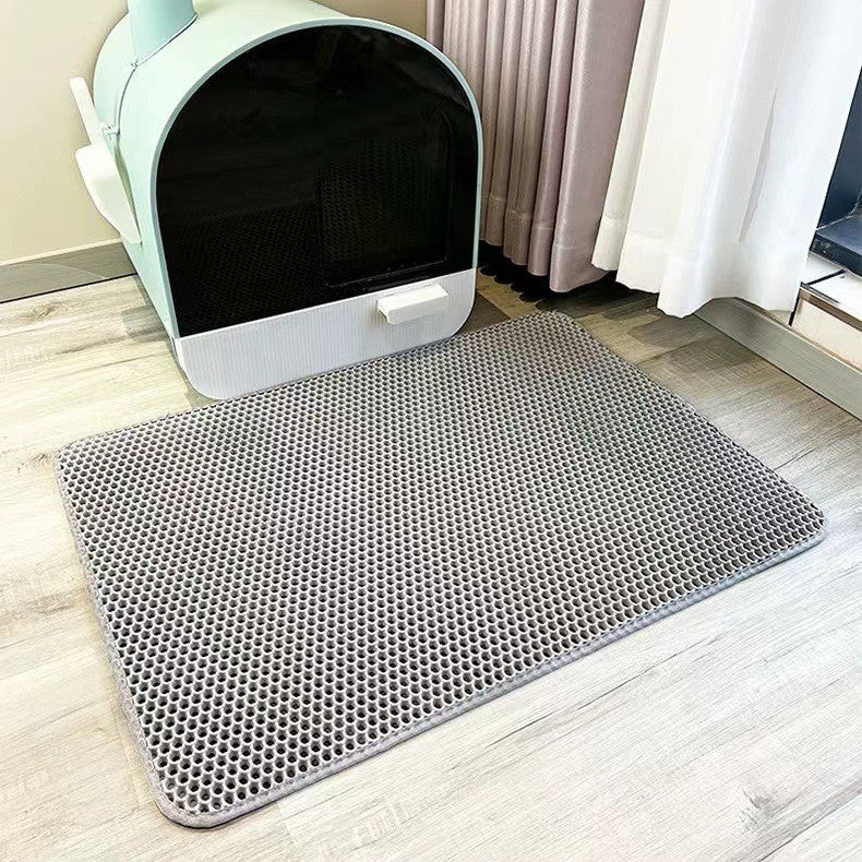 Katzenkloauflage | Doppelt beschichtet | Hygienisch | Wasserabweisend | Sicher-Grau-30*30cm-Luzern Mode