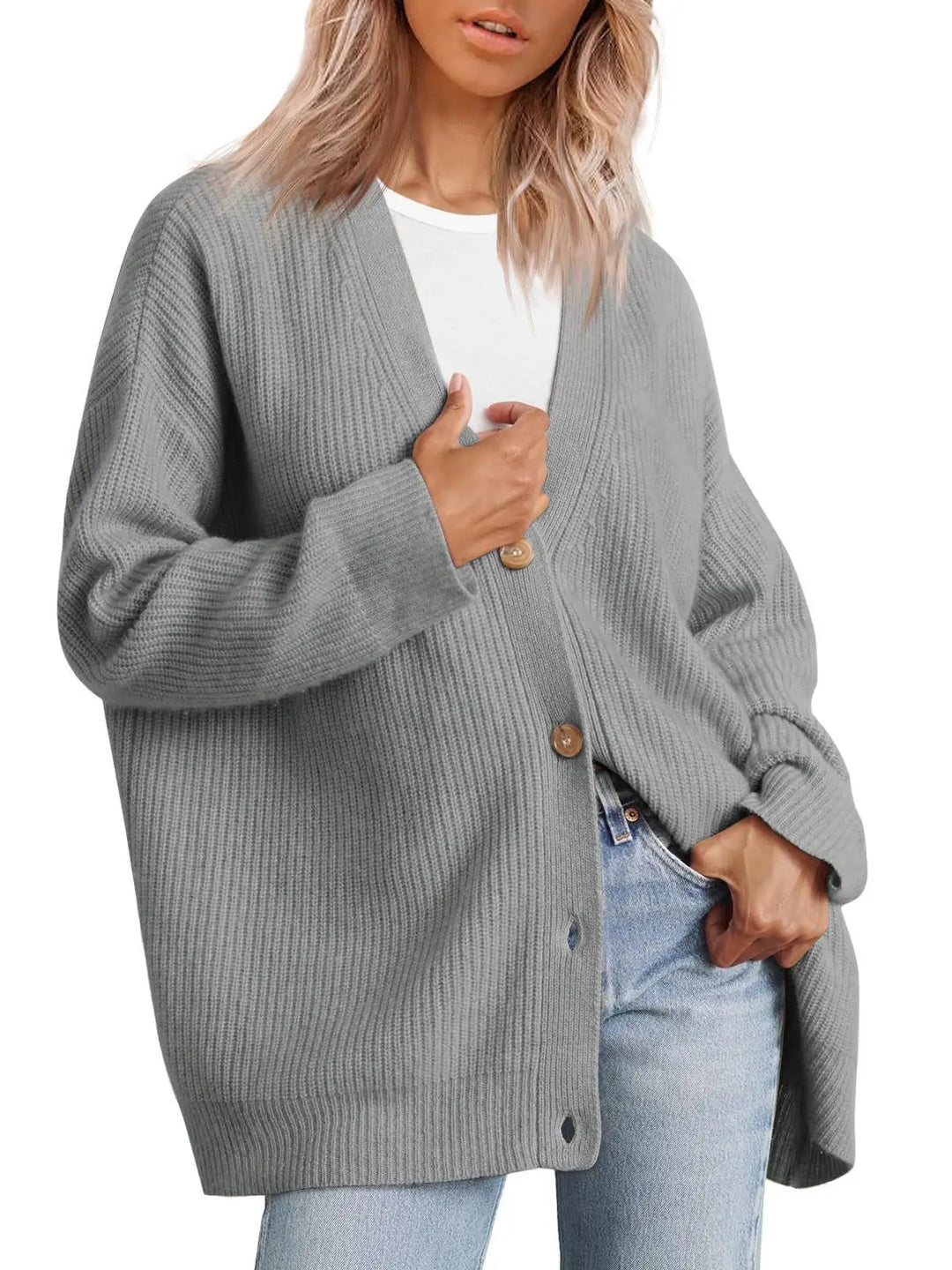 Damen Cashmere Weste mit V-Ausschnitt – Sylvie