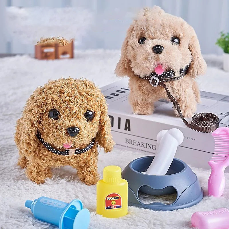 Laufender Plüschhund mit Bewegung – Interaktives Kuscheltier für Kinder
