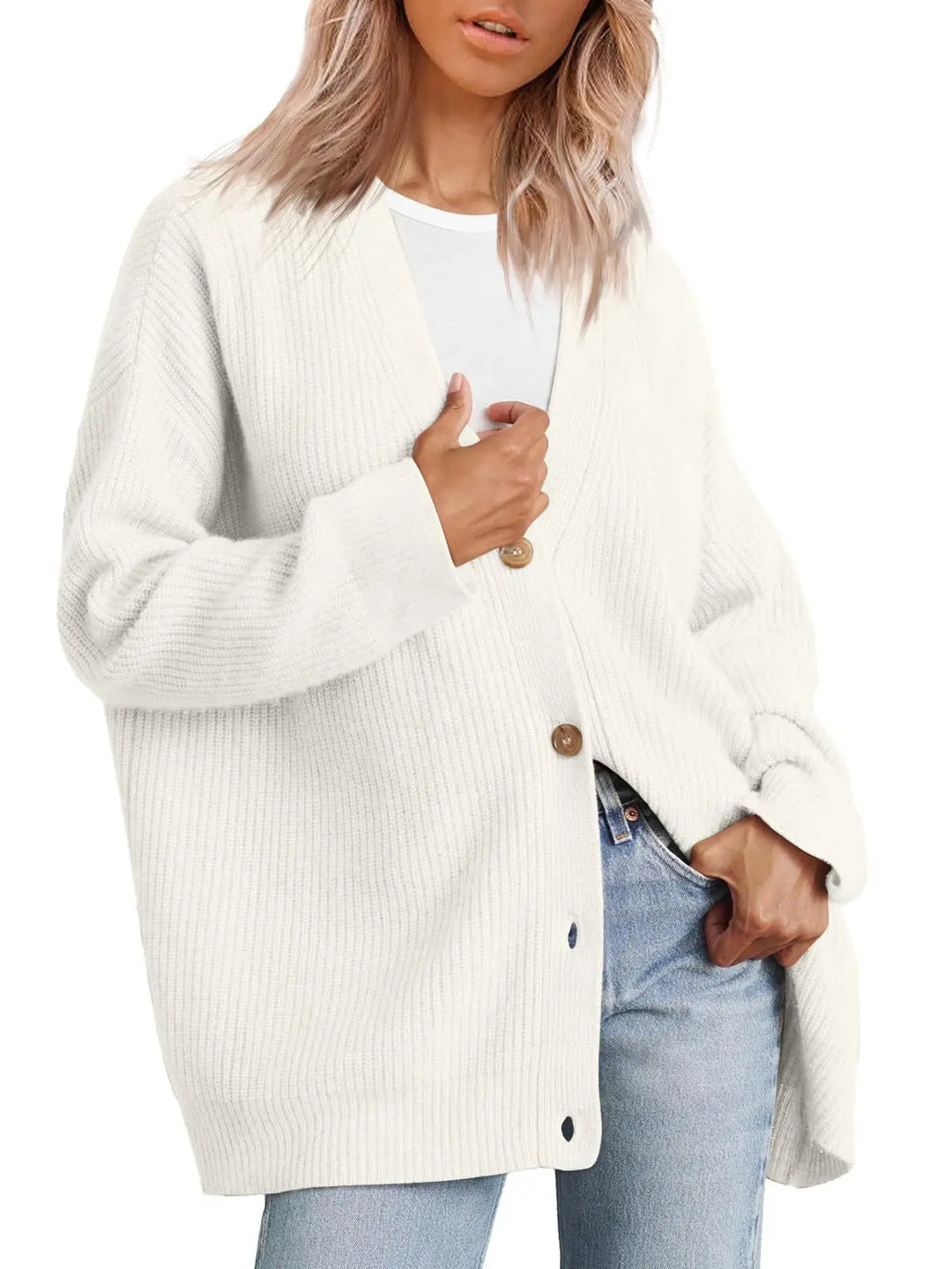 Damen Cashmere Weste mit V-Ausschnitt – Sylvie