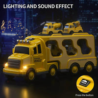 Spielzeug-Stadttransporter mit Licht- & Soundeffekten – inklusive Fahrzeuge