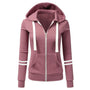 Damen Kapuzen Hoodie mit Reißverschluss aus Wolle – Beatrice