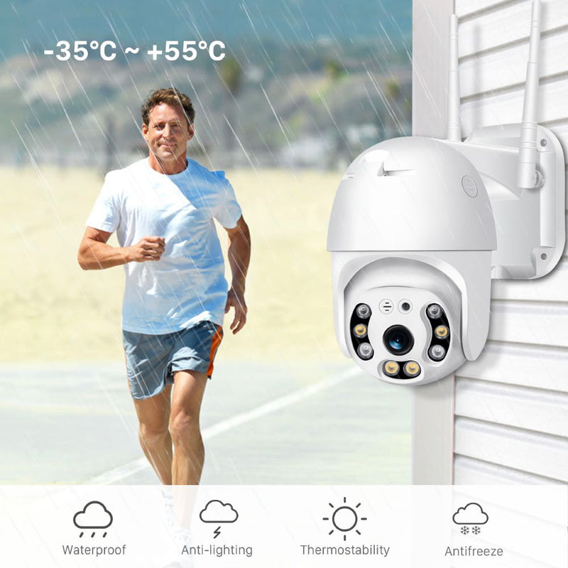 Outdoor Überwachungskamera | WiFi | Drahtlos | 1080p | Wasserdicht-Luzern Mode