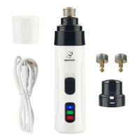 Elektrischer Haustier-Nagelfräser | Kabellos | Schmerzfrei | Leise | USB-Set mit 2 zusätzlichen Aufsätzen-Luzern Mode