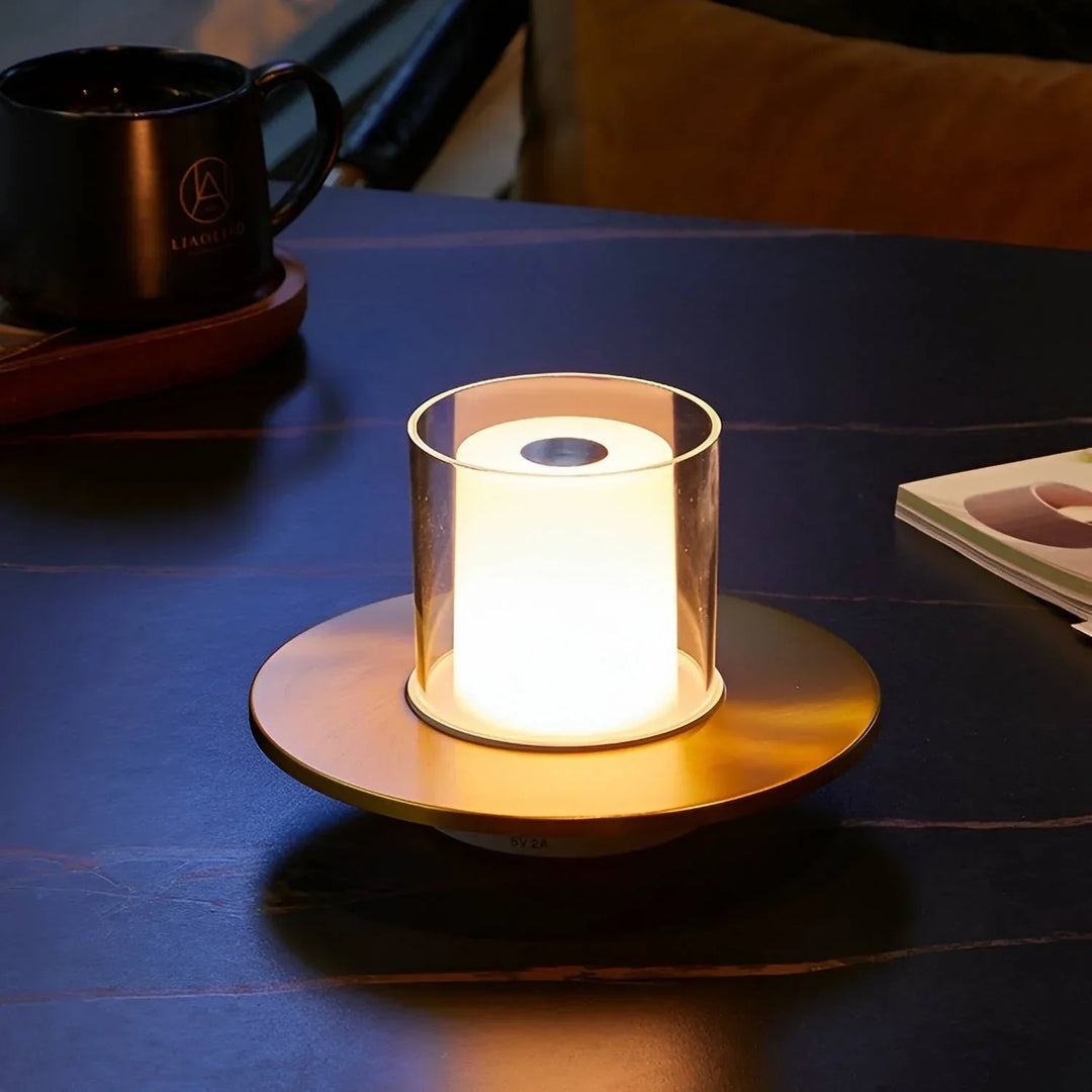 Lampe mit Kerzenlicht-Effekt | LED | Gestensteuerung | Wiederaufladbar-Luzern Mode