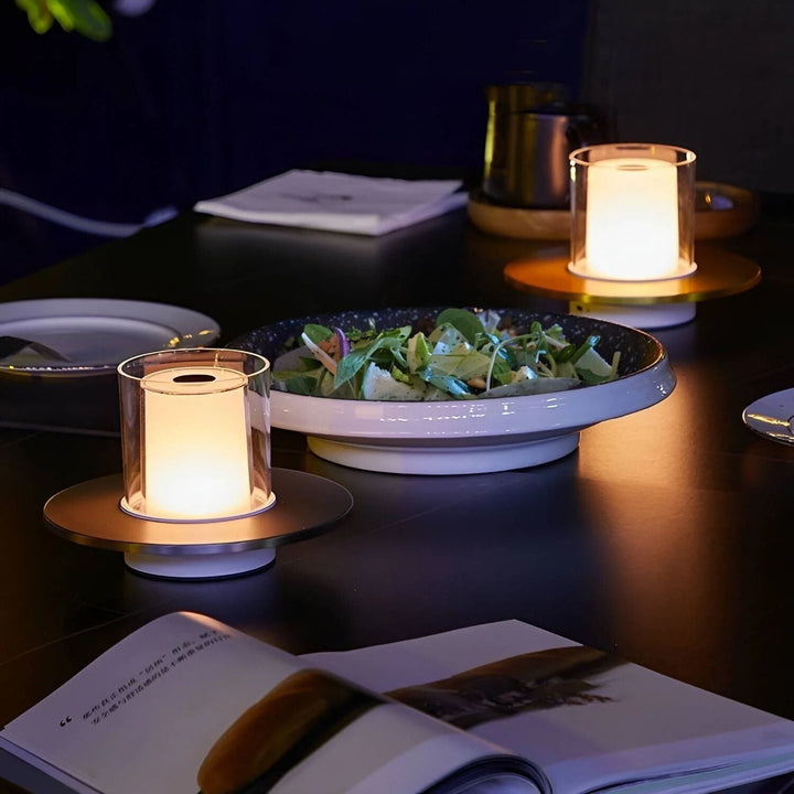 Lampe mit Kerzenlicht-Effekt | LED | Gestensteuerung | Wiederaufladbar-Luzern Mode