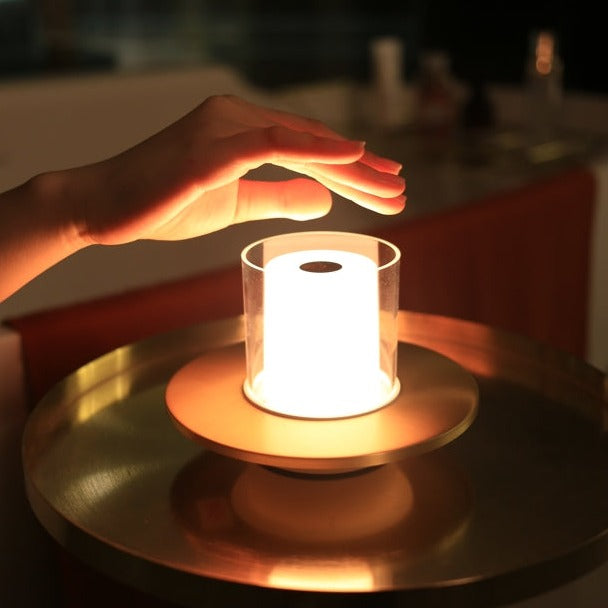 Lampe mit Kerzenlicht-Effekt | LED | Gestensteuerung | Wiederaufladbar-Luzern Mode