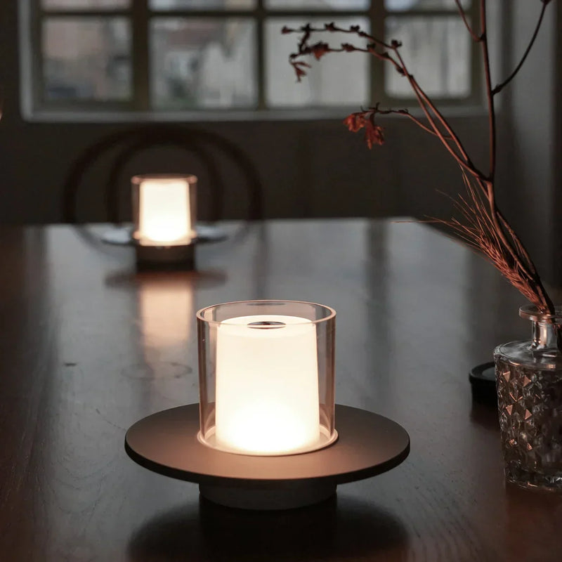 Lampe mit Kerzenlicht-Effekt | LED | Gestensteuerung | Wiederaufladbar-Luzern Mode