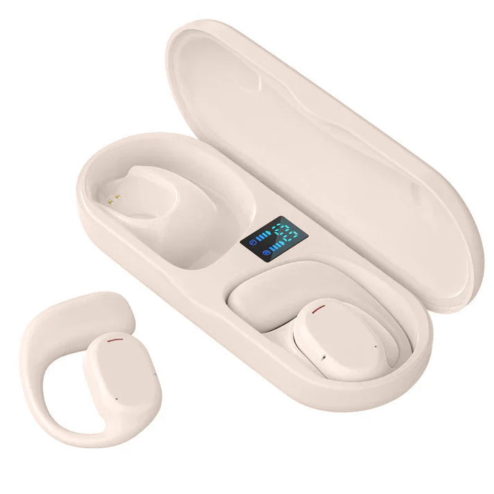 Ohrhörer | Drahtlos | Offen | Bluetooth | IPX5 | Touchbedienung-Beige-Luzern Mode