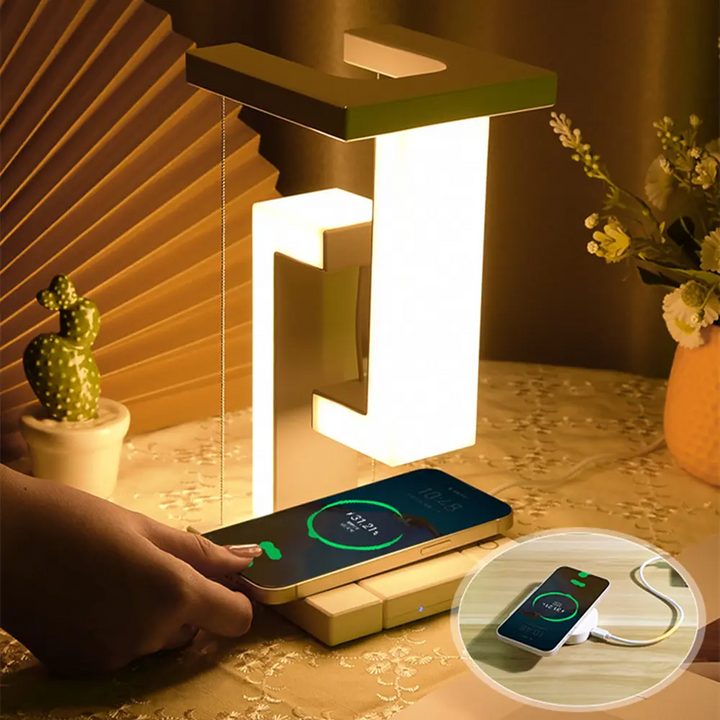 Drahtloses Ladegerät | Multifunktional | Weißes Licht | Touchsensor-Luzern Mode