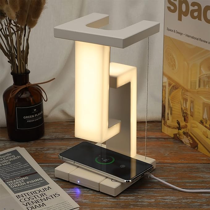 Drahtloses Ladegerät | Multifunktional | Weißes Licht | Touchsensor-Luzern Mode