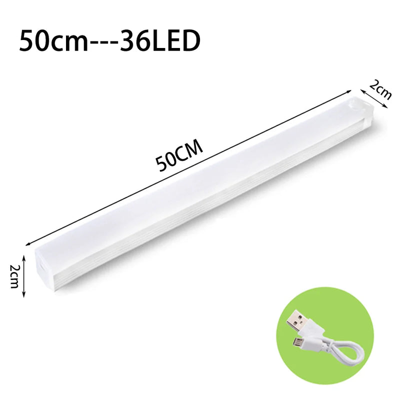 Drahtlose LED Lampe | Sensor Vielseitig Aufladbar USB-C SmartGlow-Warm Weiß-50CM-Luzern Mode