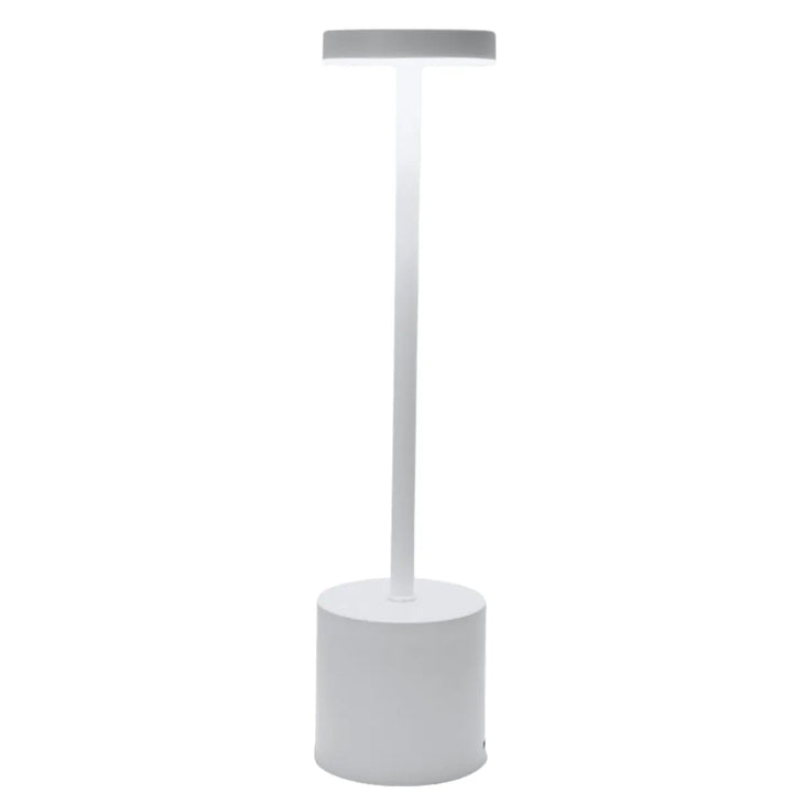LED Tischlampe | Langlebiges Metall Stilvoll Vielseitig Drahtlos Robust-Weiß-Luzern Mode