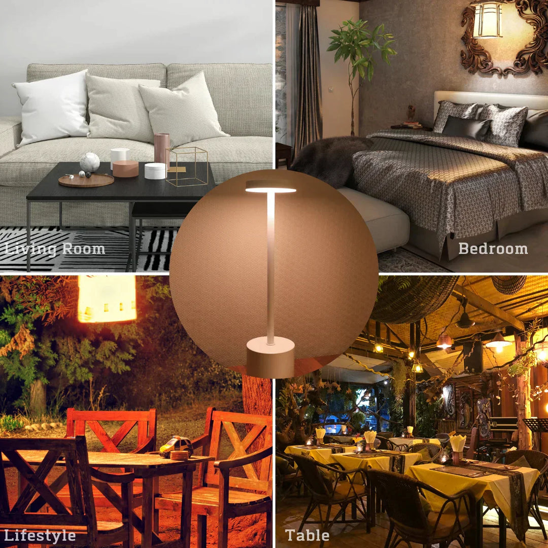 LED Tischlampe | Langlebiges Metall Stilvoll Vielseitig Drahtlos Robust-Luzern Mode