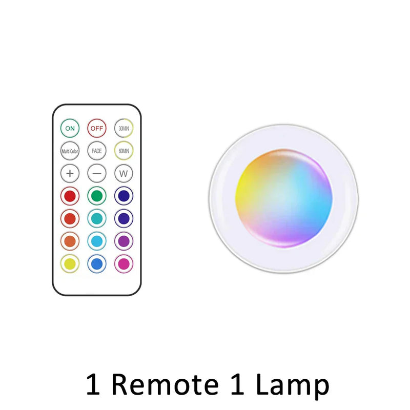 LED Spot | RGB Drahtlos Sparsam Nachhaltig Fernbedienung GlowyLed-1 Lampe-Luzern Mode