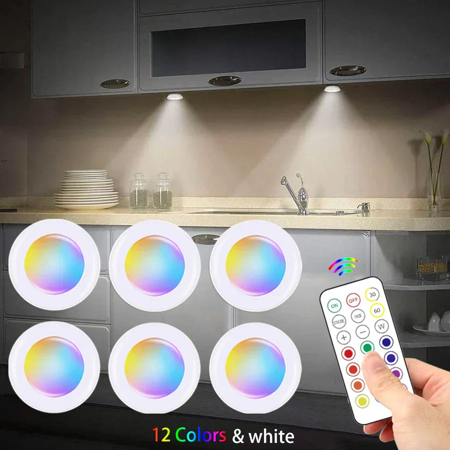 LED Spot | RGB Drahtlos Sparsam Nachhaltig Fernbedienung GlowyLed-Luzern Mode