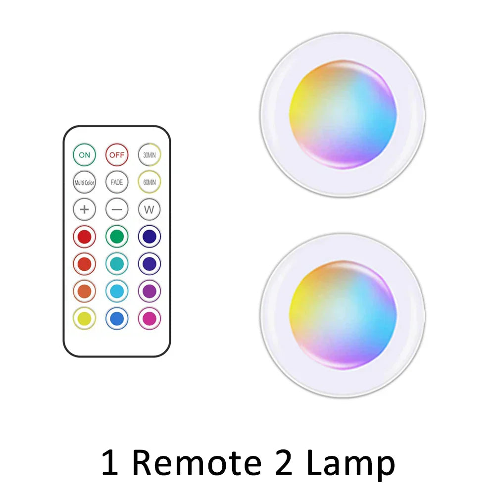 LED Spot | RGB Drahtlos Sparsam Nachhaltig Fernbedienung GlowyLed-2 Lampen-Luzern Mode