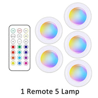 LED Spot | RGB Drahtlos Sparsam Nachhaltig Fernbedienung GlowyLed-5 Lampen-Luzern Mode