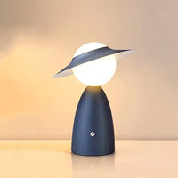 Drahtloser Tischleuchte | Wiederaufladbar | Dimmbare | LED | Modern | Metall-Blau-Luzern Mode