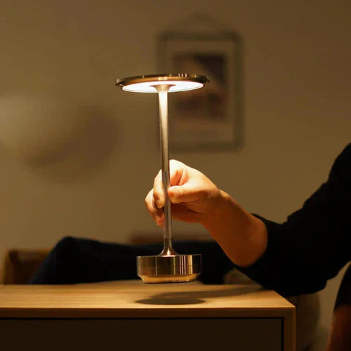 Tischlampe | Stilvolles Design Drahtlos Aufladbar USB Dimmbar Langlebig-Luzern Mode