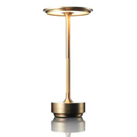 Tischlampe | Stilvolles Design Drahtlos Aufladbar USB Dimmbar Langlebig-Gold-Luzern Mode