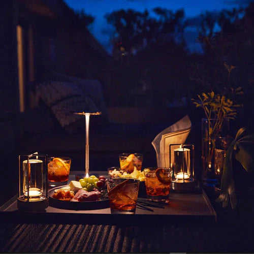 Tischlampe | Stilvolles Design Drahtlos Aufladbar USB Dimmbar Langlebig-Luzern Mode