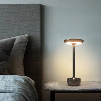Tischlampe | Stilvolles Design Drahtlos Aufladbar USB Dimmbar Langlebig-Luzern Mode