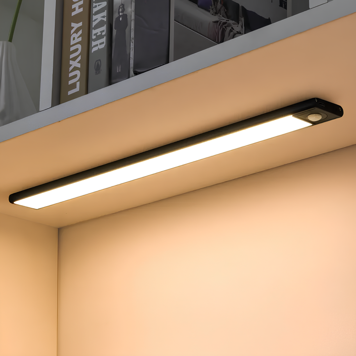 Kastenleuchte mit Bewegungssensor | Energiesparend | Kabellos-Schwarz-20 cm-Luzern Mode