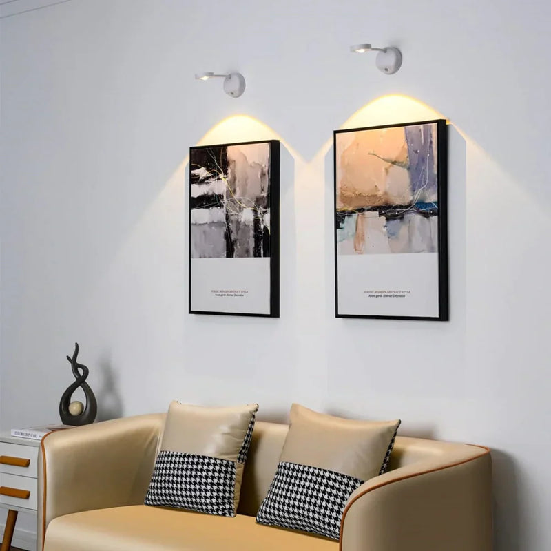 Spotlight mit Bewegungsmelder | Drahtlos | LED | Fernbedienung-Weiß-Touch-Bedienung-Luzern Mode