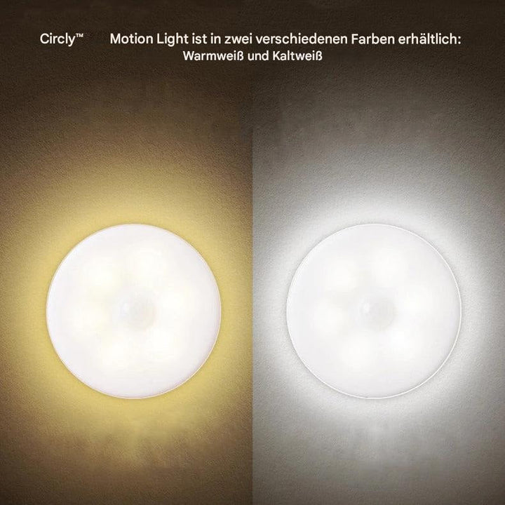 Runde Lampe mit Bewegungsmelder | Kabellos | Wiederaufladbar | Klein-Luzern Mode