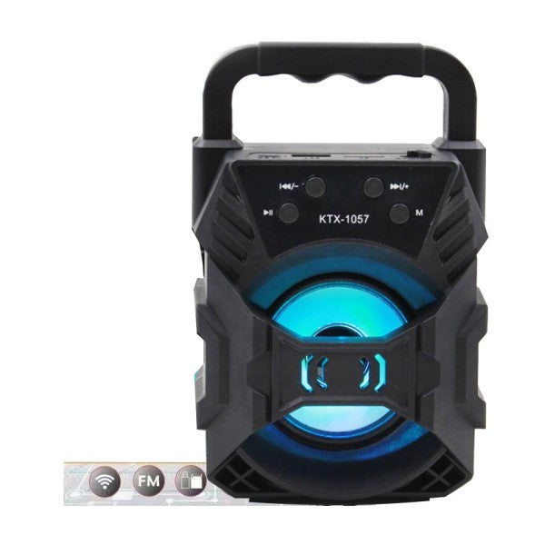 Bluetooth-Lautsprecher | Tragbar | Drahtlos | USB | AUX | FM | Beleuchtet-Luzern Mode