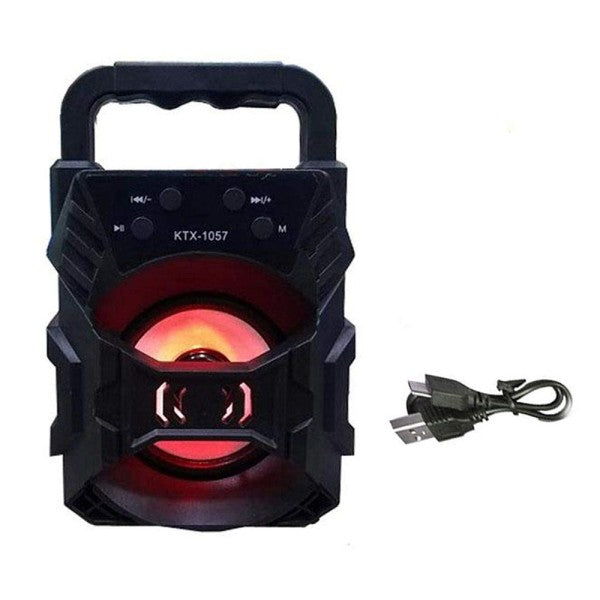 Bluetooth-Lautsprecher | Tragbar | Drahtlos | USB | AUX | FM | Beleuchtet-Luzern Mode