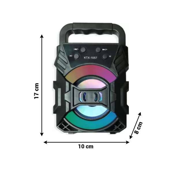 Bluetooth-Lautsprecher | Tragbar | Drahtlos | USB | AUX | FM | Beleuchtet-Luzern Mode