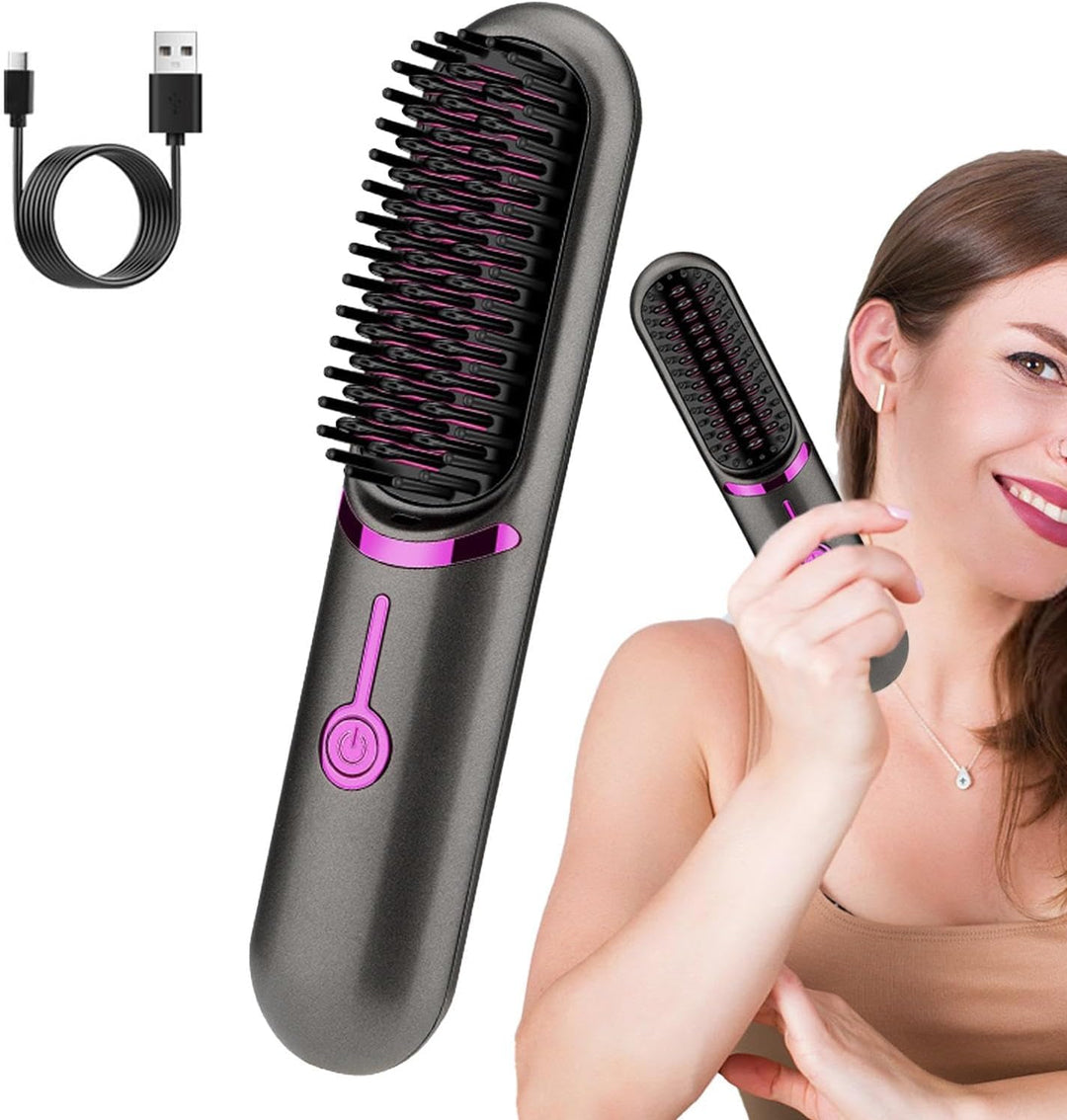 Drahtloser Haarglätter | Kompakt | USB Aufladbar | Keramische Beschichtung-Luzern Mode